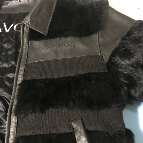 Davoucci Genuine Leather Bomber Jacket - Picture 3 of 8